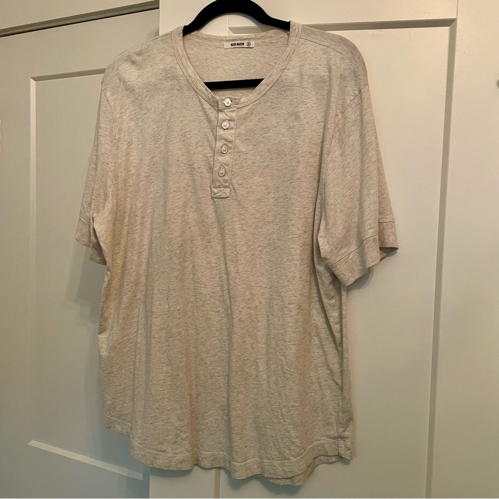 Buck Mason Henley Short Sleeve Tshirt